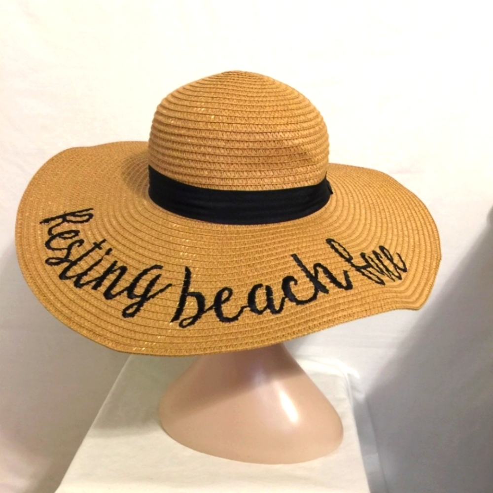 🆕 Floppy beach/sun hat “ Resting Beach Face”